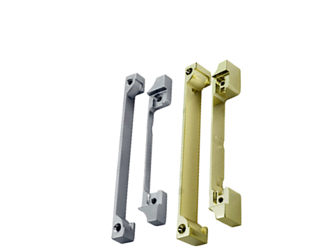 Eurospec Rebate Sets For Long Case Locks And Latches - Silver Or Brass Finish - ARE5005